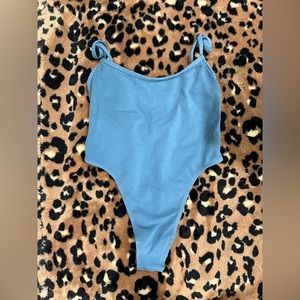 Los Ángeles Apparel Garment Dye Bodysuit French Blue XS